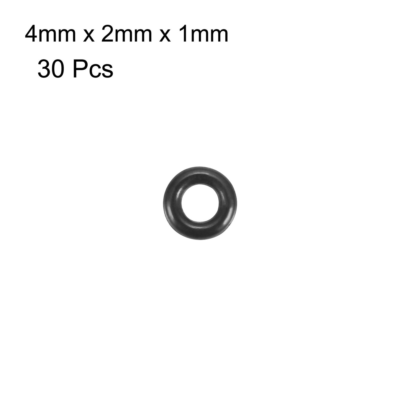 Harfington Nitrile Rubber O-Rings, Metric Buna-N Sealing Gasket, Black, 30Pcs
