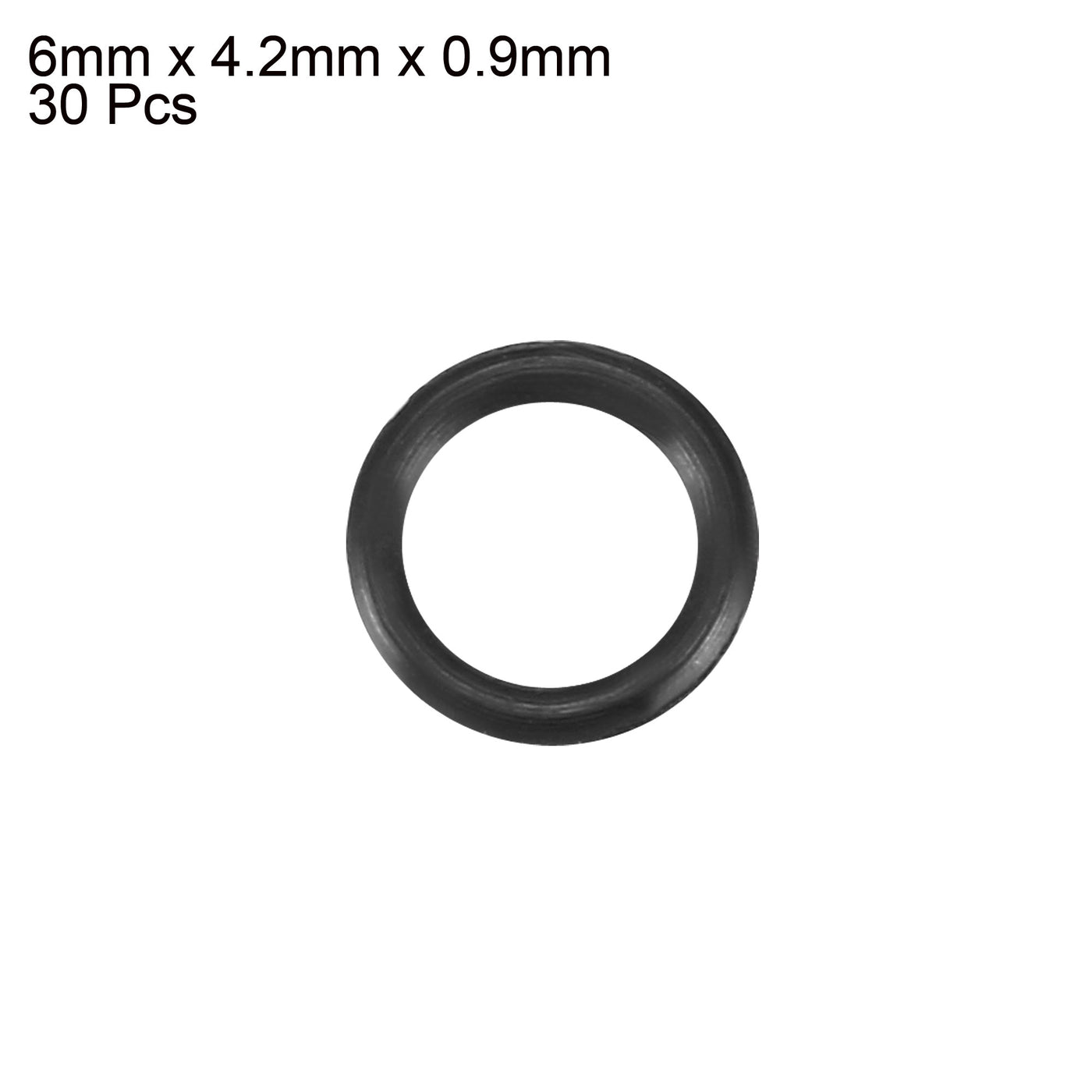 Harfington Nitrile Rubber O-Rings, Metric Buna-N Sealing Gasket, Black, 30Pcs