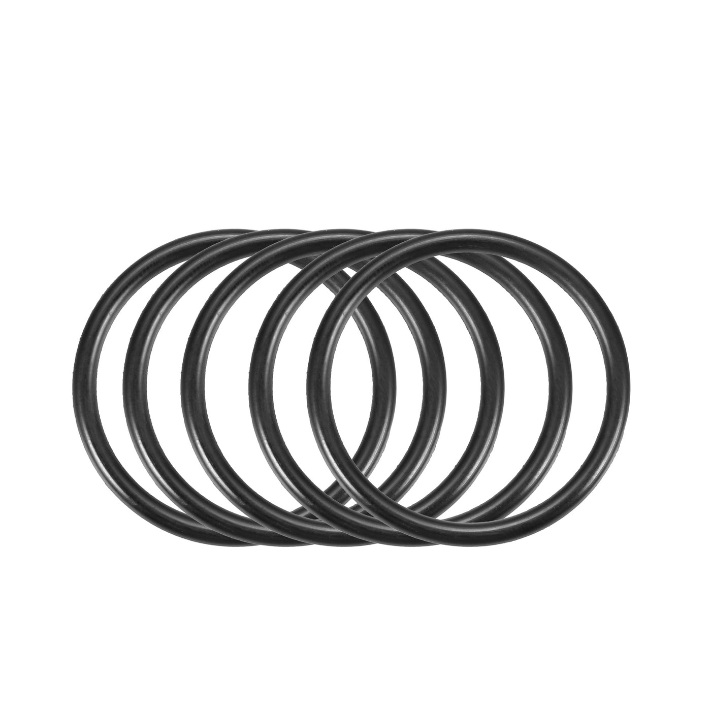 Harfington Nitrile Rubber O-Rings, Metric Buna-N Sealing Gasket, Black, 30Pcs