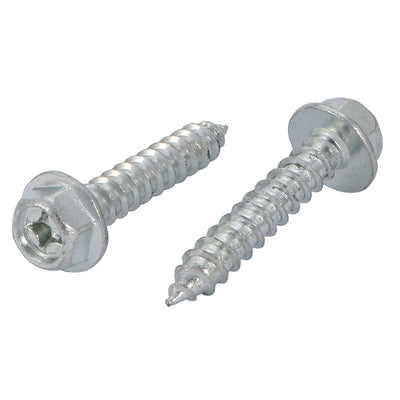 Harfington 4Pcs M6x35mm Iron Self-Tapping phillips Drive Serrated Flange Hex Head Screw