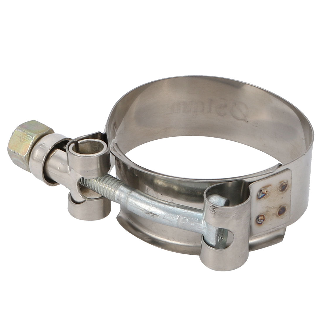 Harfington 10 Pcs 43mm-51mm Stainless Steel T-Bolt Hose Clamp for Fuel Pump Filter Plumbing