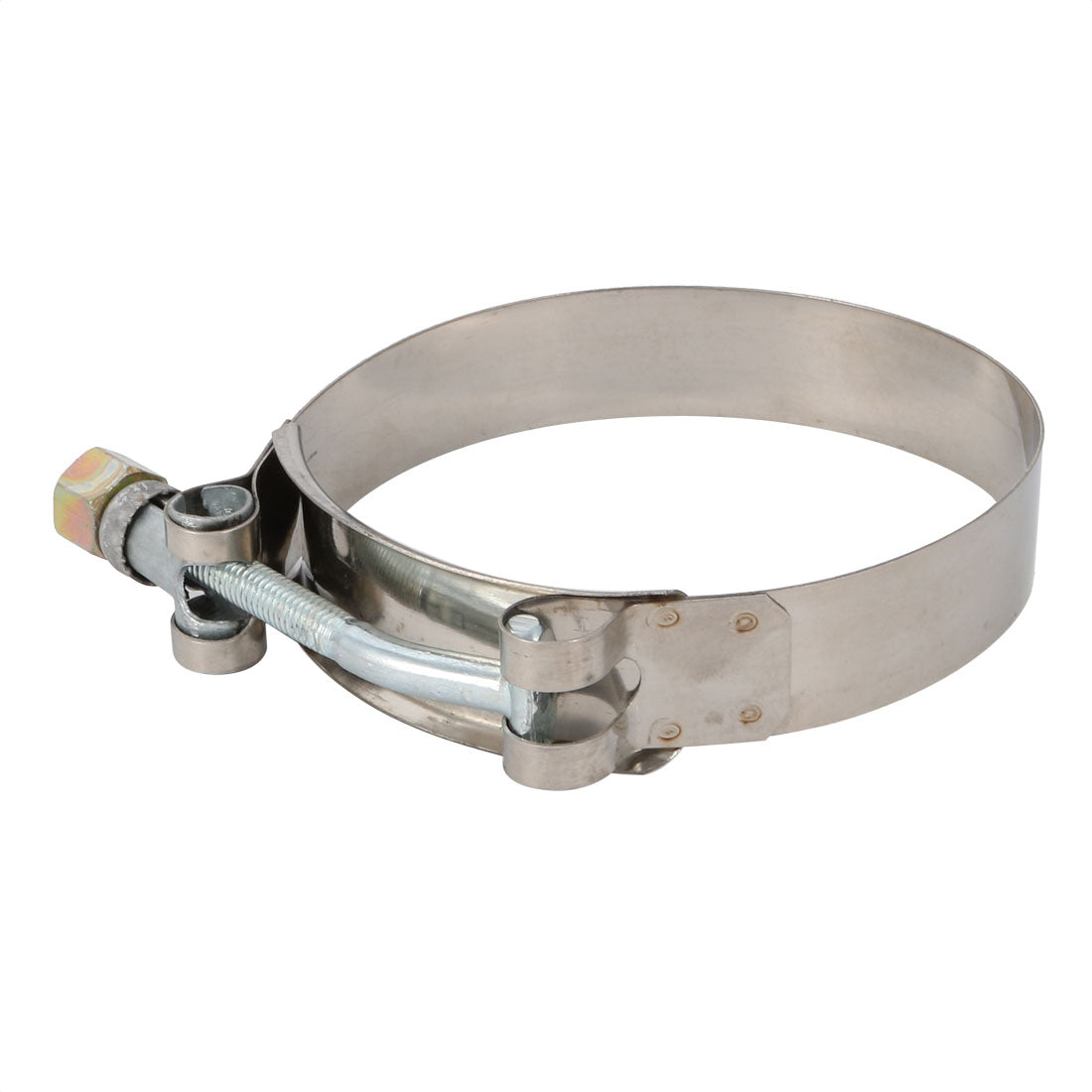 Harfington 10 Pcs 79mm-87mm Stainless Steel T-Bolt Hose Clamp for Fuel Pump Filter Plumbing