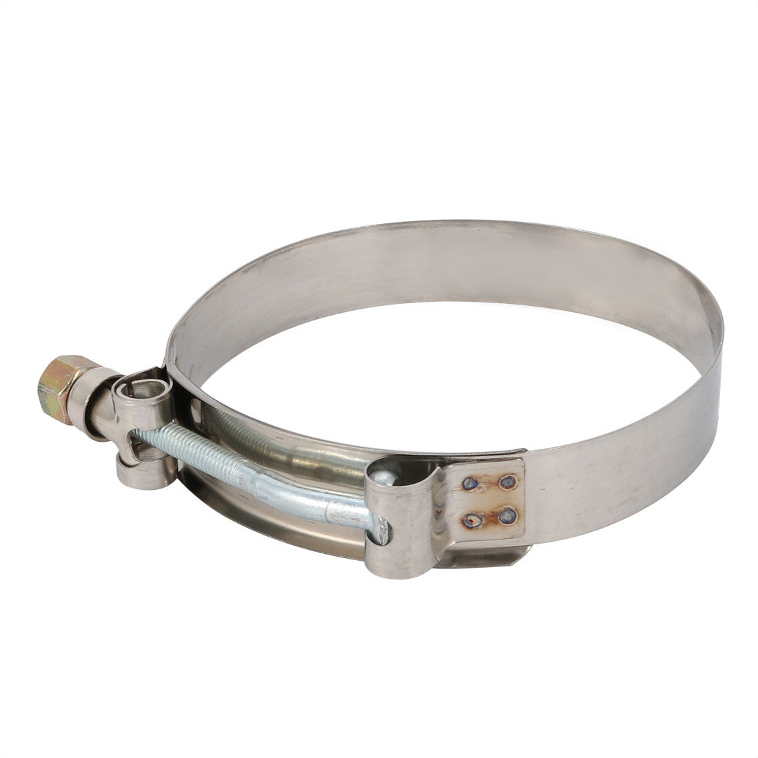 Harfington 92mm-100mm Stainless Steel T-Bolt Hose Clamp Clip for Fuel Pump Filter Plumbing