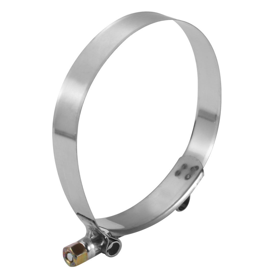 Harfington 112mm-120mm Stainless Steel T-Bolt Hose Clamp Clip for Fuel Pump Filter Plumbing