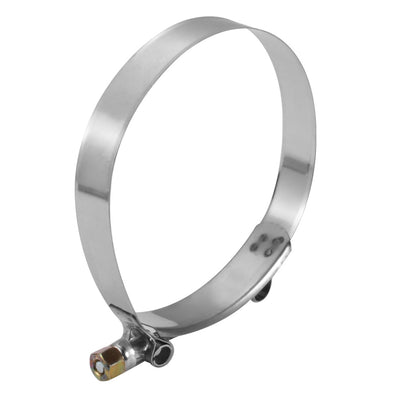 Harfington 112mm-120mm Stainless Steel T-Bolt Hose Clamp Clip for Fuel Pump Filter Plumbing
