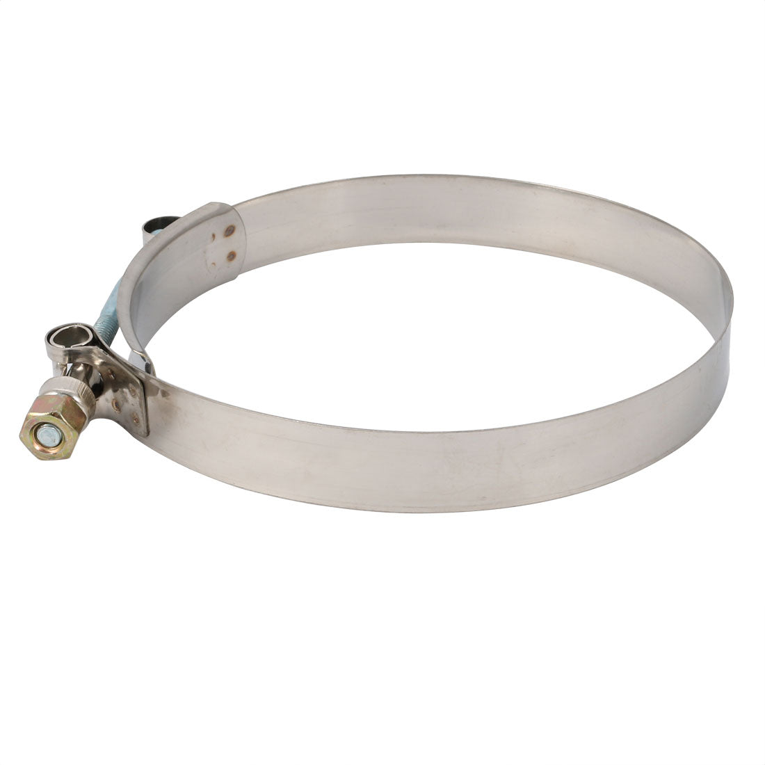 Harfington 122mm-130mm Stainless Steel T-Bolt Hose Clamp Clip for Fuel Pump Filter Plumbing
