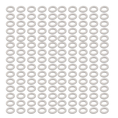 Harfington 150Pcs 10mmx16mmx2mm Aluminum Motorcycle Hardware Drain Plug Washer