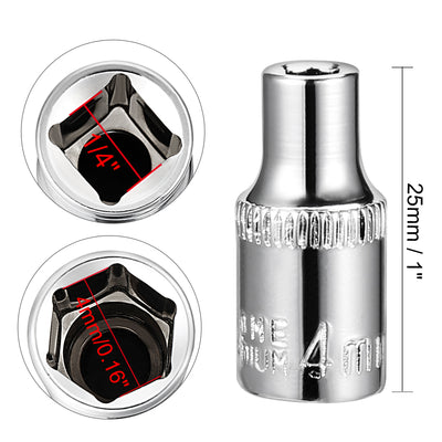 Harfington Drive 6-Point Shallow Socket, Metric, Cr-V Steel