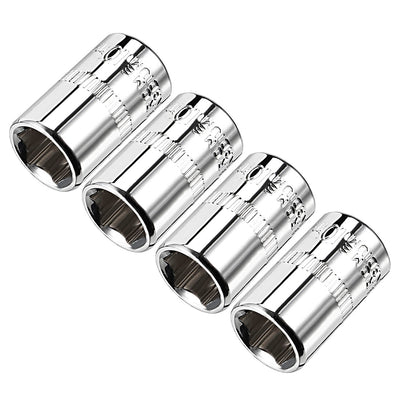 Harfington 4Pcs 1/4-inch Drive 10mm Cr-V 6-Point Shallow Socket