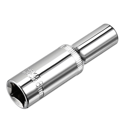 Harfington Square Drive 6-Point Deep Socket, Metric, Cr-V (Polishing)