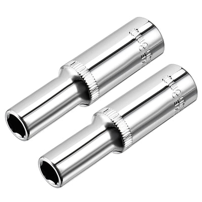 Harfington Square Drive 6-Point Deep Socket, Metric, Cr-V (Polishing)