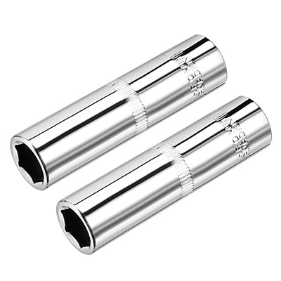 Harfington Square Drive 6-Point Deep Socket, Metric, Cr-V (Polishing)