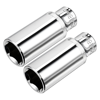 Harfington Square Drive 6-Point Deep Socket, Metric, Cr-V (Polishing)