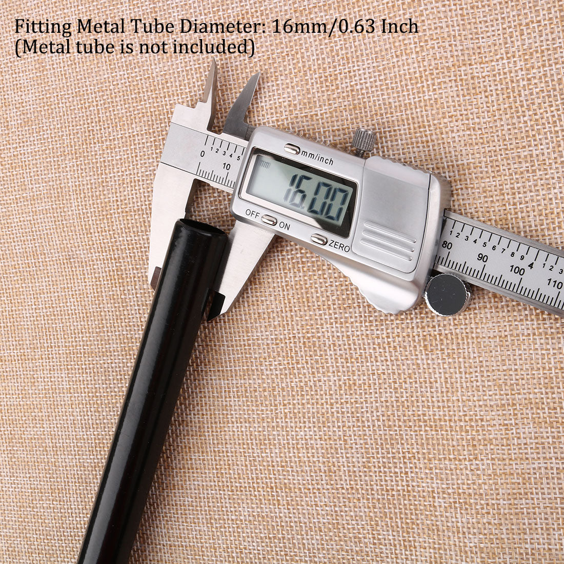 Harfington 16mm Inner Diameter for Repair Shoe Rack Wardrobe Straight Tube Connector 15 Pcs