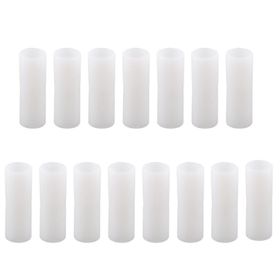 Harfington 16mm Inner Diameter for Repair Shoe Rack Wardrobe Straight Tube Connector 15 Pcs