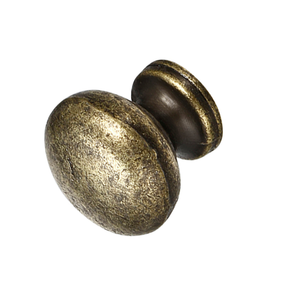 Harfington 19mmx17.5mm Door Vintage Style Single Hole Zinc Alloy Round Knob Pull Handle 5pcs