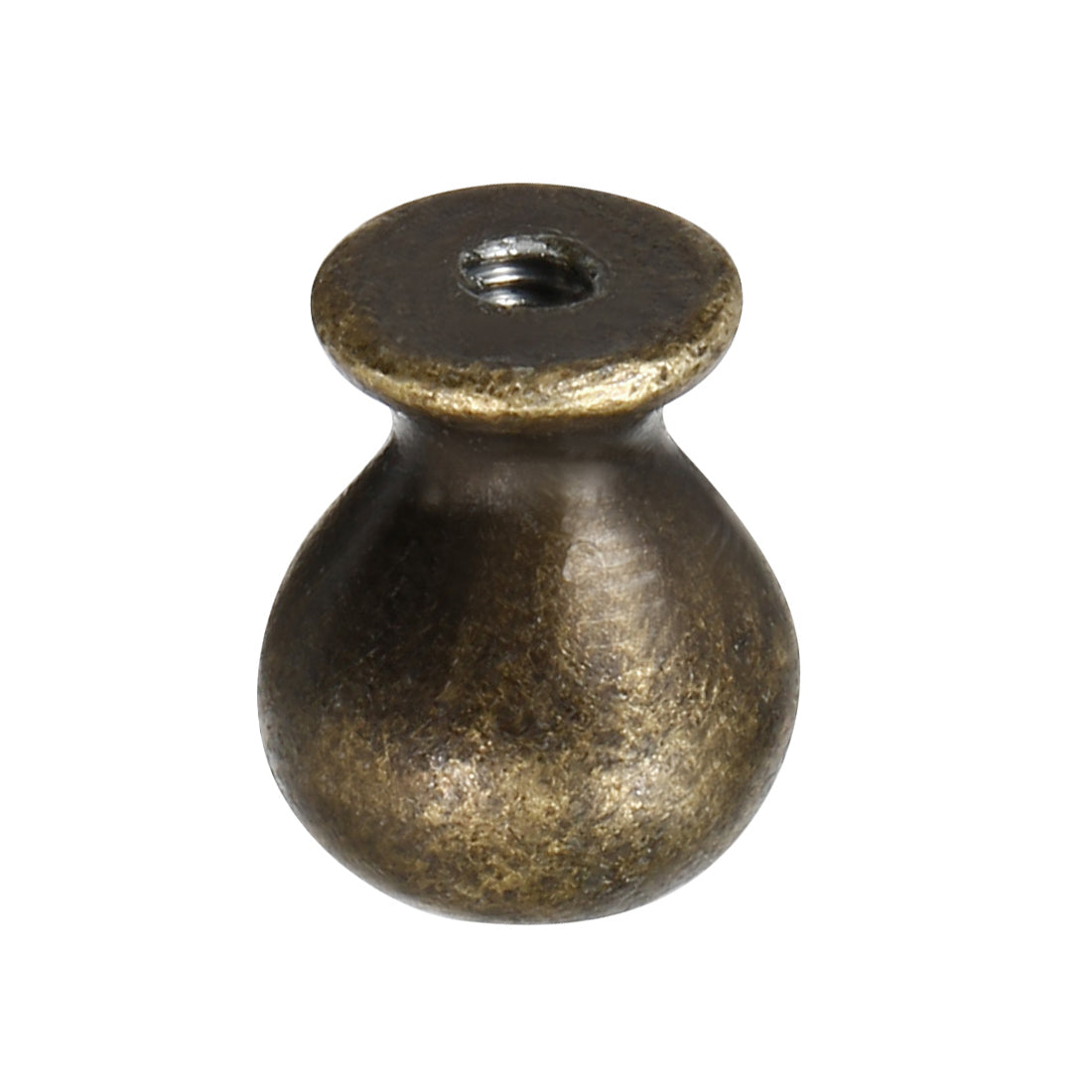 Harfington 14mmx17mm Door Vintage Style Single Hole Zinc Alloy Round Knob Pull Handle 5pcs