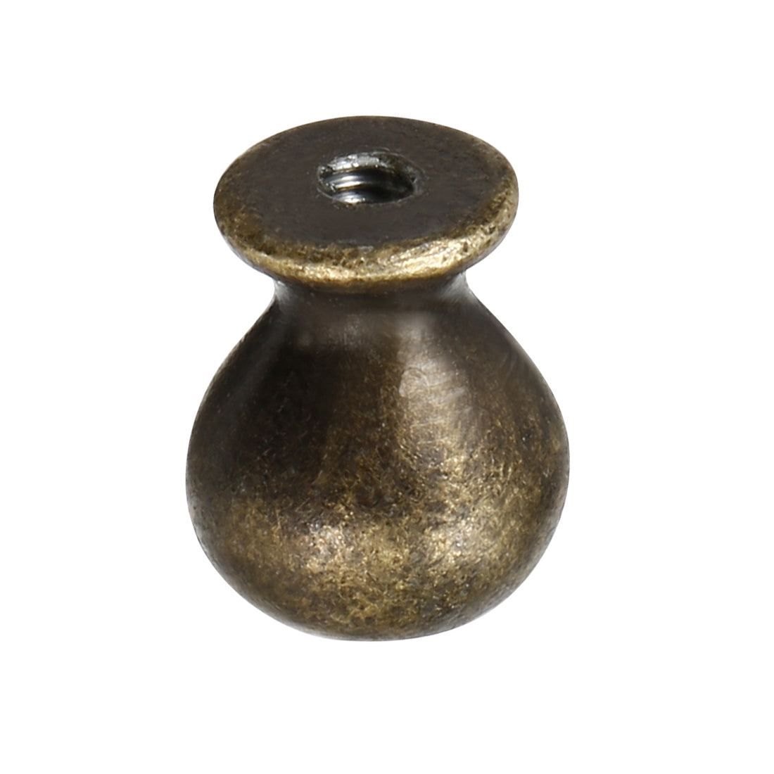 Harfington 14mmx17mm Door Vintage Style Single Hole Zinc Alloy Round Knob Pull Handle 2pcs