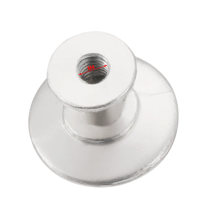 Harfington 18mmx16mm Drawer Dresser Single Hole Zinc Alloy Round Knob Pull Handle 2pcs