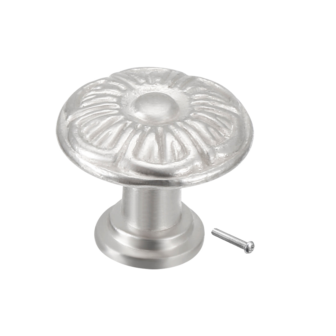 Harfington 18mmx16mm Drawer Dresser Single Hole Zinc Alloy Round Knob Pull Handle 2pcs