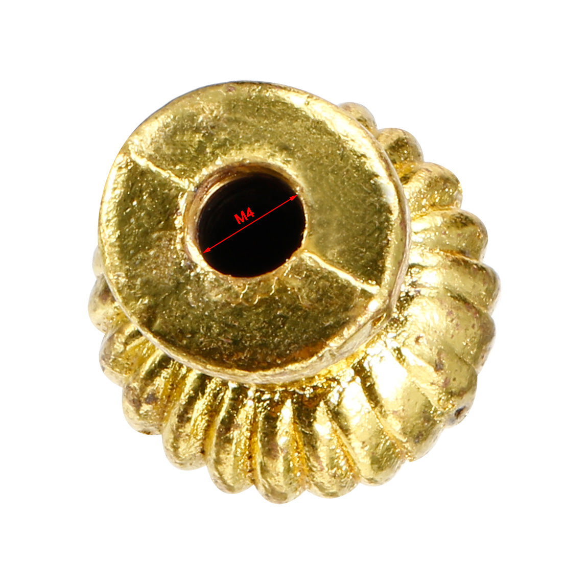 Harfington 14mmx19mm Gift Jewelry Box Single Hole Round Knobs Pull Handles Gold Tone 10pcs