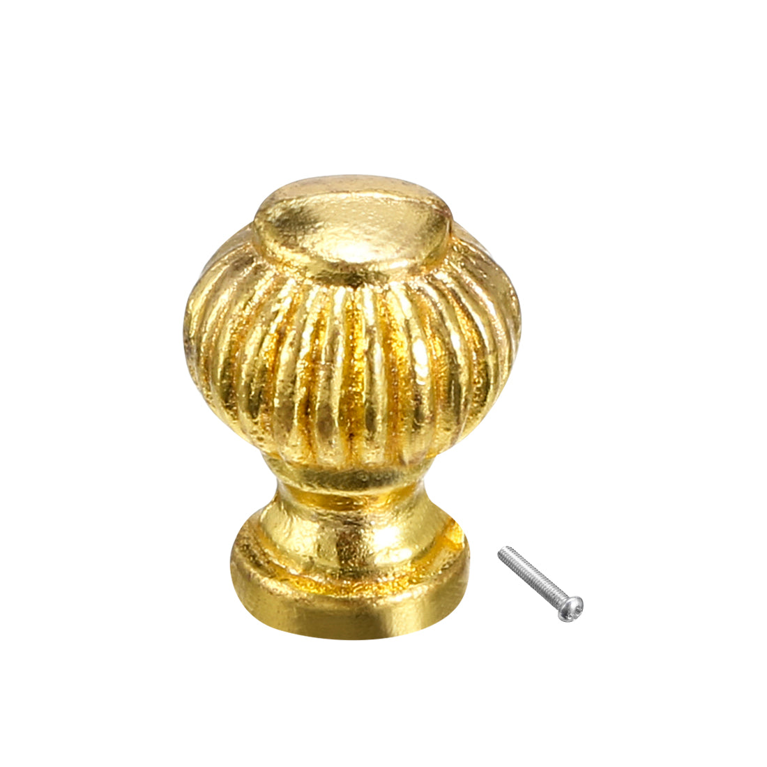 Harfington 14mmx19mm Gift Jewelry Box Single Hole Round Knobs Pull Handles Gold Tone 6pcs