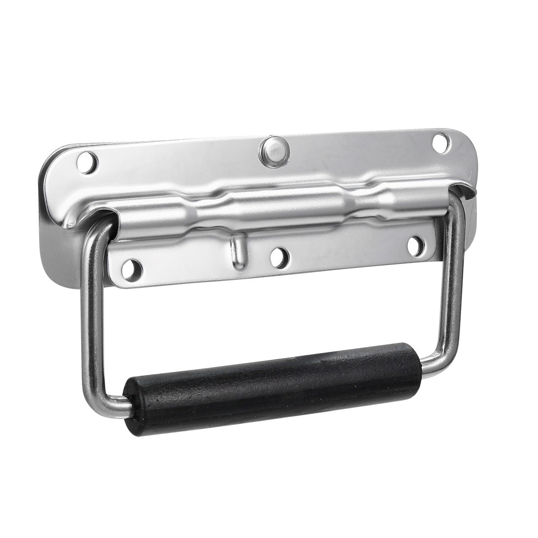 Harfington 140mmx40mm Stainless Steel Toolbox Case Chest Ring Pull Handle Silver Tone