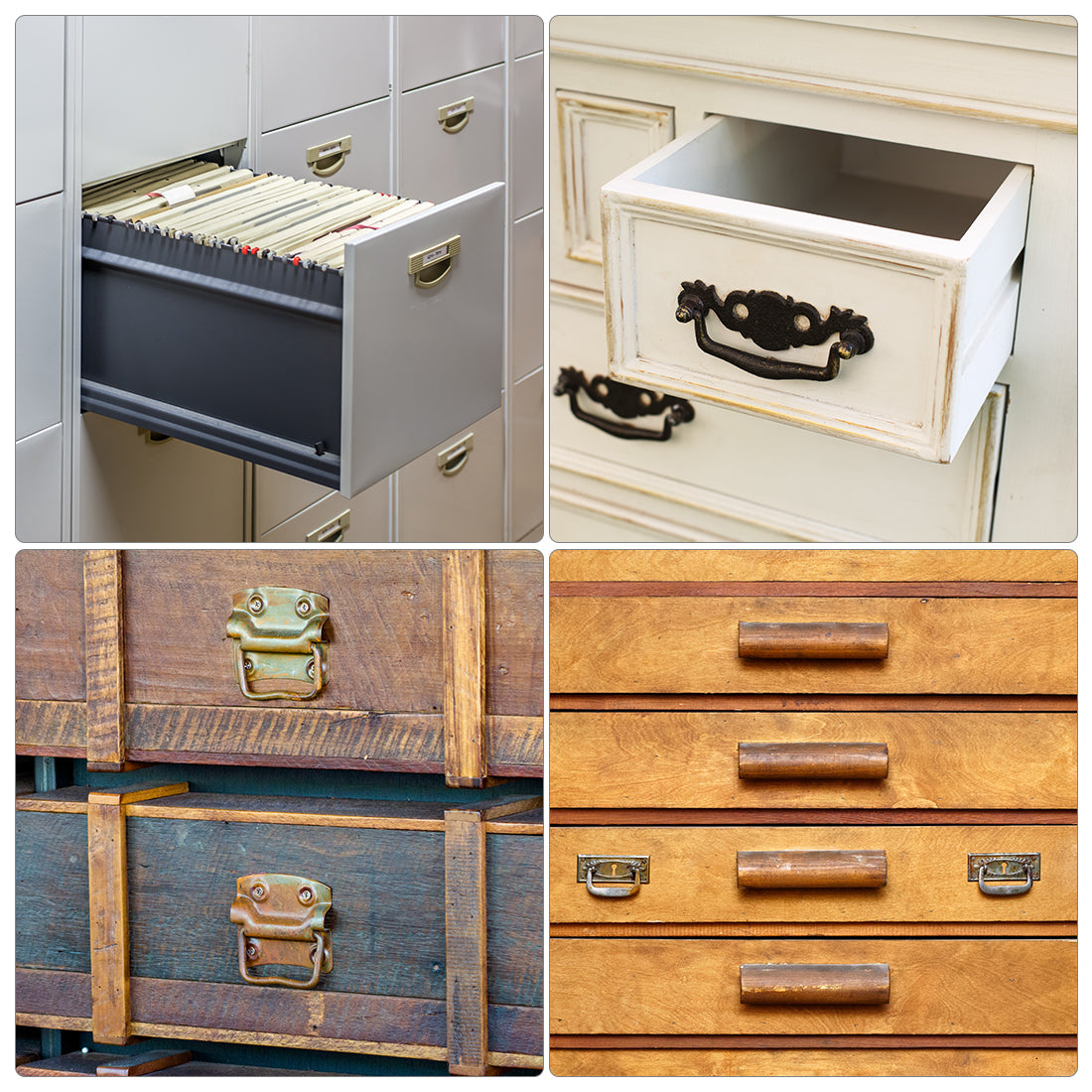 Harfington 140mmx40mm Stainless Steel Toolbox Case Chest Ring Pull Handle Silver Tone