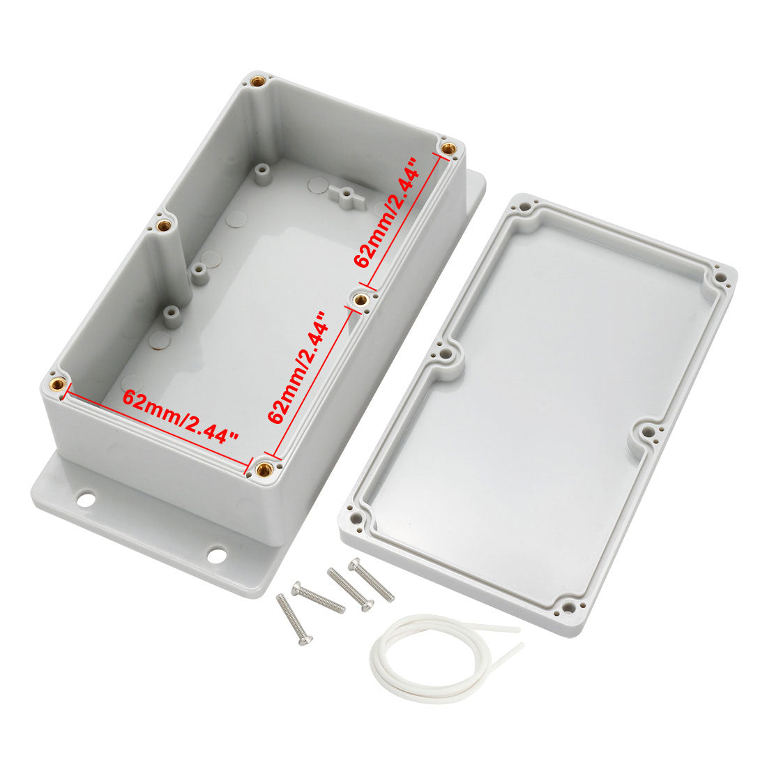 Harfington 158mmx90mmx60mm(6.22"x3.54"x2.36") ABS Junction Box Universal Project Enclosure
