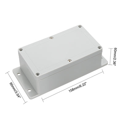 Harfington 158mmx90mmx60mm(6.22"x3.54"x2.36") ABS Junction Box Universal Project Enclosure