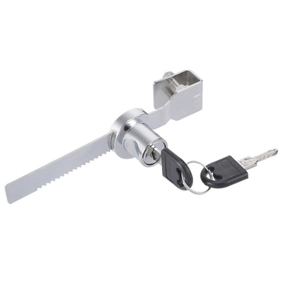 Harfington 144mm Zinc Alloy Chrome Plated Ratchet Showcase Glass Cabinet Lock , Keyed Alike