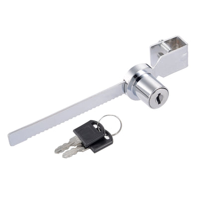 Harfington 141mm Zinc Alloy Chrome Plated Ratchet Showcase Cabinet Lock , Keyed Alike