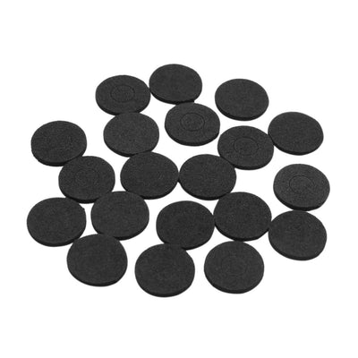 Harfington 20pcs Black Sponge Shockproof Car Rivet Flat Washer Insulation Gasket Ring
