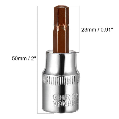 Harfington Hex Bit Socket, S2 Steel Bits, CR-V Sockets For Hand Use Only