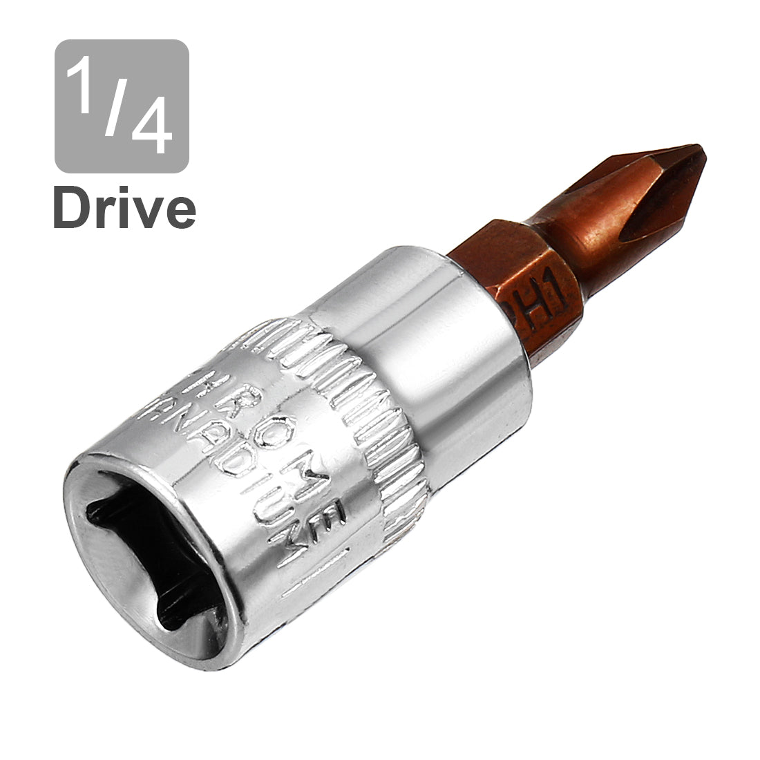 Harfington 2Pcs 1/4-Inch Drive PH1 phillips Bit Socket, S2 Steel