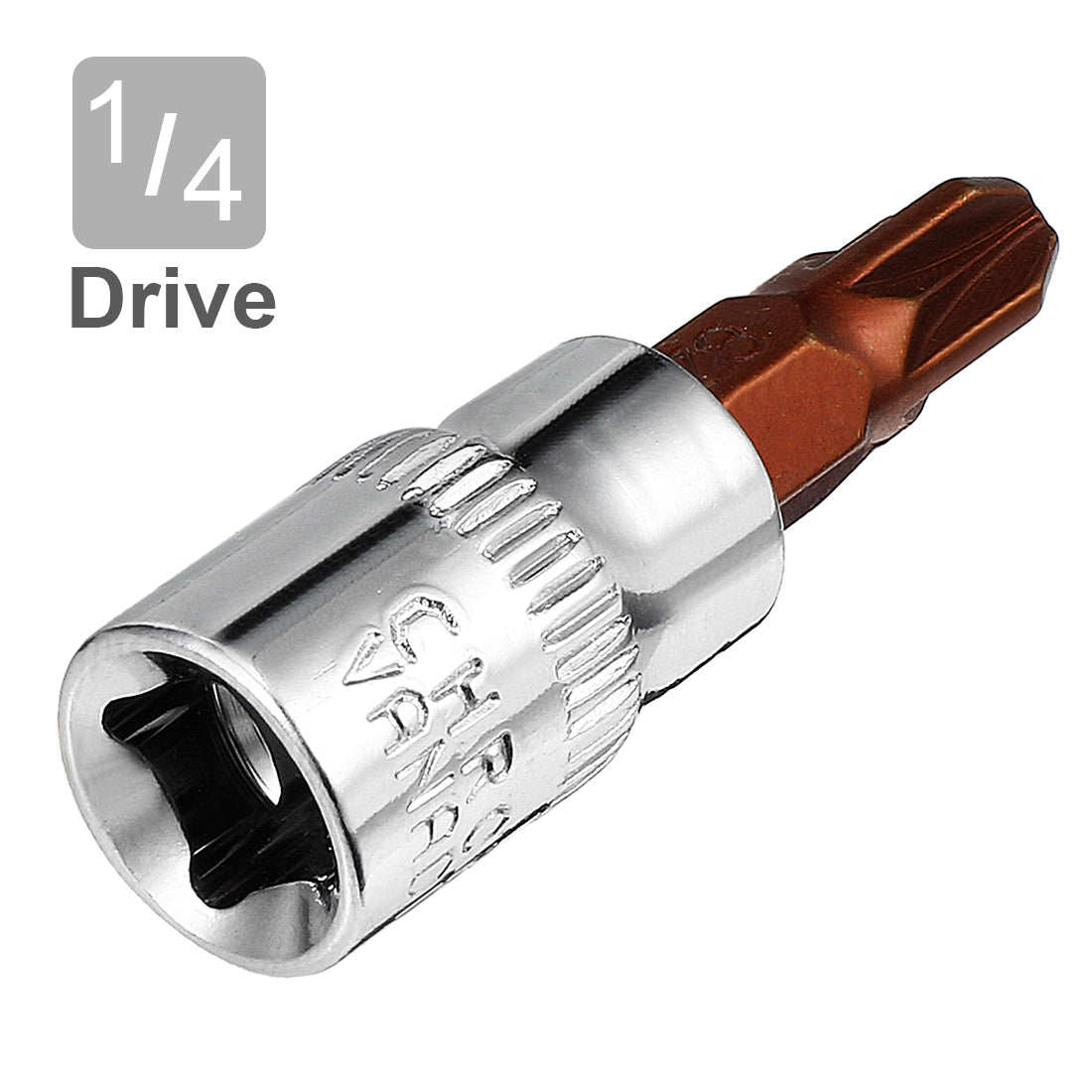 Harfington 2Pcs 1/4-Inch Drive PZ3 Screwdriver Bit Socket, S2 Steel