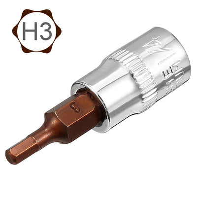 Harfington Hex Bit Socket, S2 Steel Bits, CR-V Sockets For Hand Use Only
