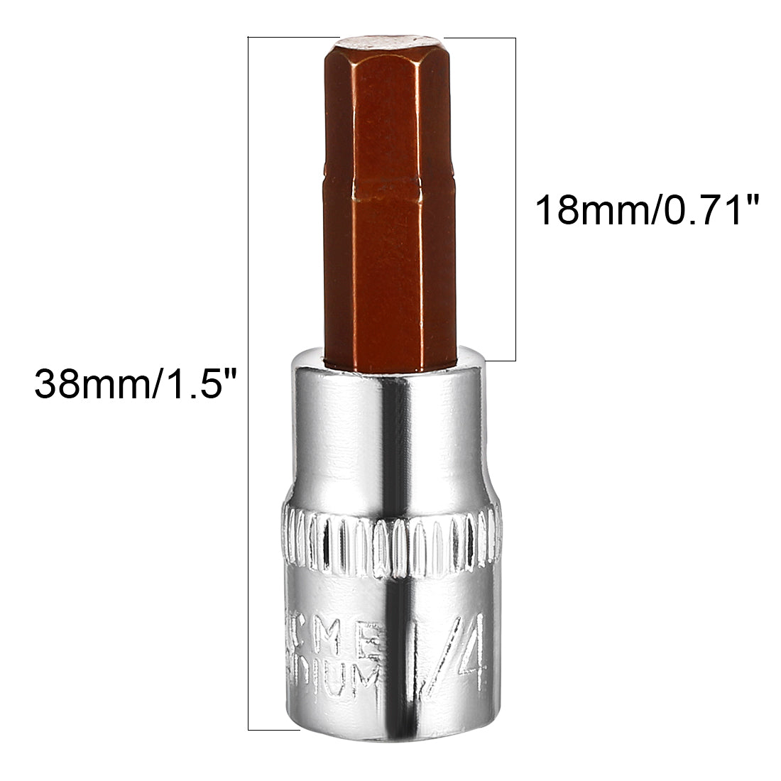 Harfington Hex Bit Socket, S2 Steel Bits, CR-V Sockets For Hand Use Only