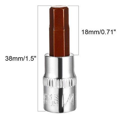 Harfington Hex Bit Socket, S2 Steel Bits, CR-V Sockets For Hand Use Only