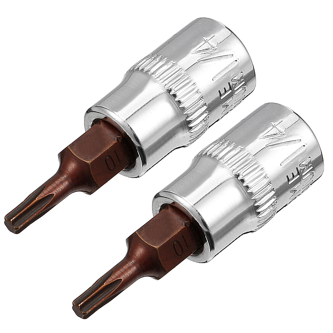 Harfington 2Pcs 1/4-Inch Drive T10 Torx Bit Socket, S2 Steel