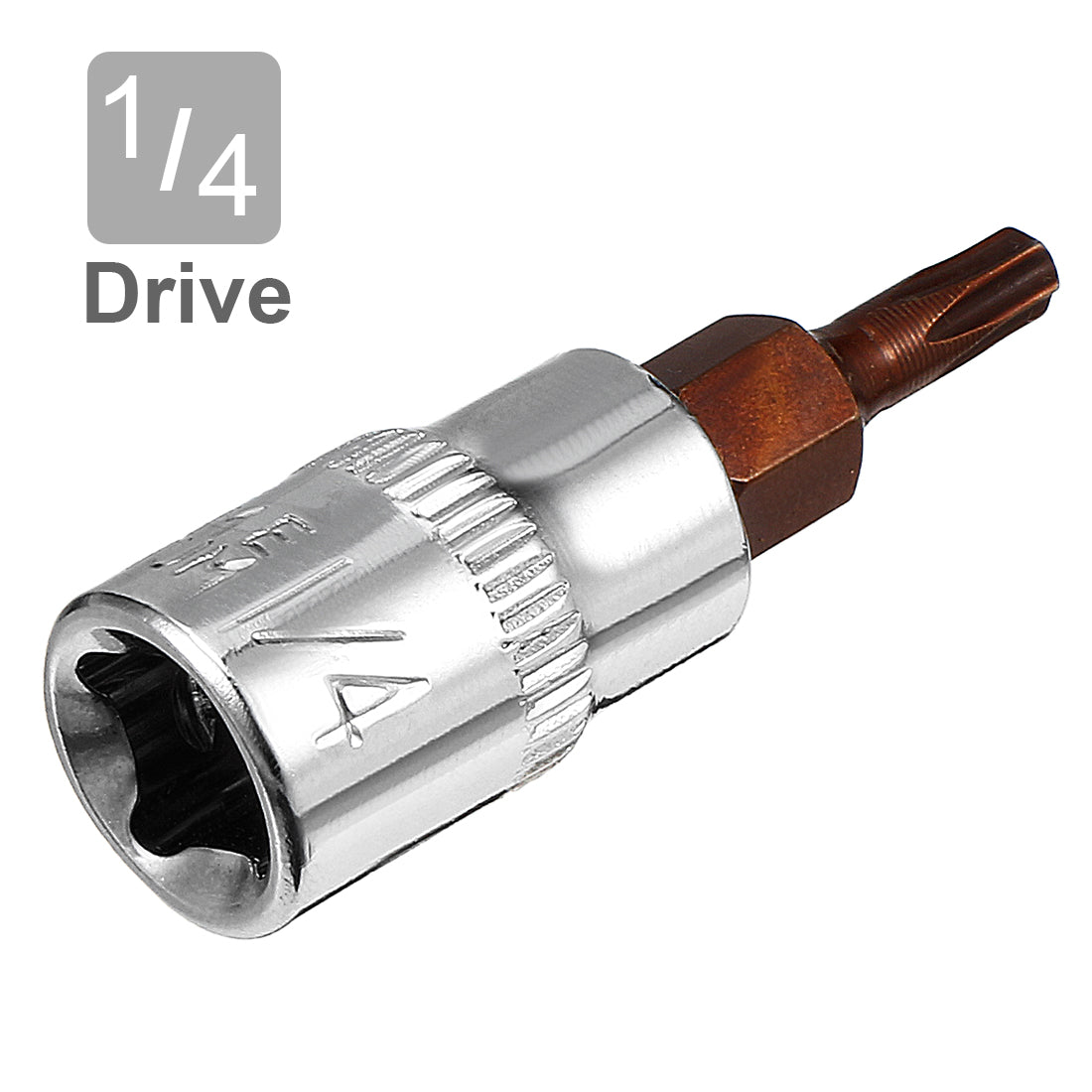 Harfington 2Pcs 1/4-Inch Drive T15 Torx Bit Socket, S2 Steel