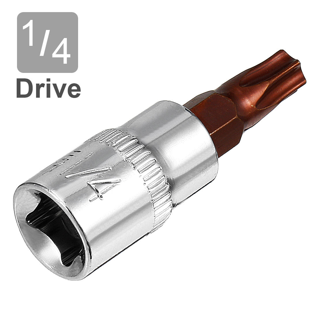 Harfington 2Pcs 1/4-Inch Drive T30 Torx Bit Socket, S2 Steel