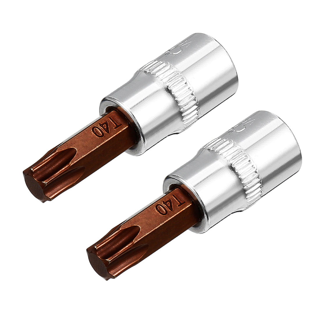Harfington 2Pcs 1/4-Inch Drive T40 Torx Bit Socket, S2 Steel