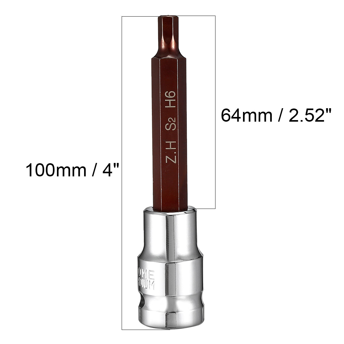 Harfington Hex Bit Socket, S2 Steel Bits, CR-V Sockets For Hand Use Only