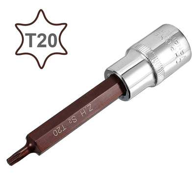 Harfington Drive x Torx Bit Socket, S2 Steel Bits, CR-V Sockets (For Hand Use Only)