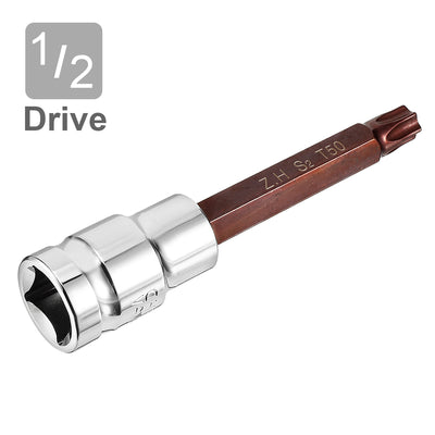 Harfington Drive x Torx Bit Socket, S2 Steel Bits, CR-V Sockets (For Hand Use Only)