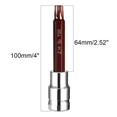 Harfington Drive x Torx Bit Socket, S2 Steel Bits, CR-V Sockets (For Hand Use Only)