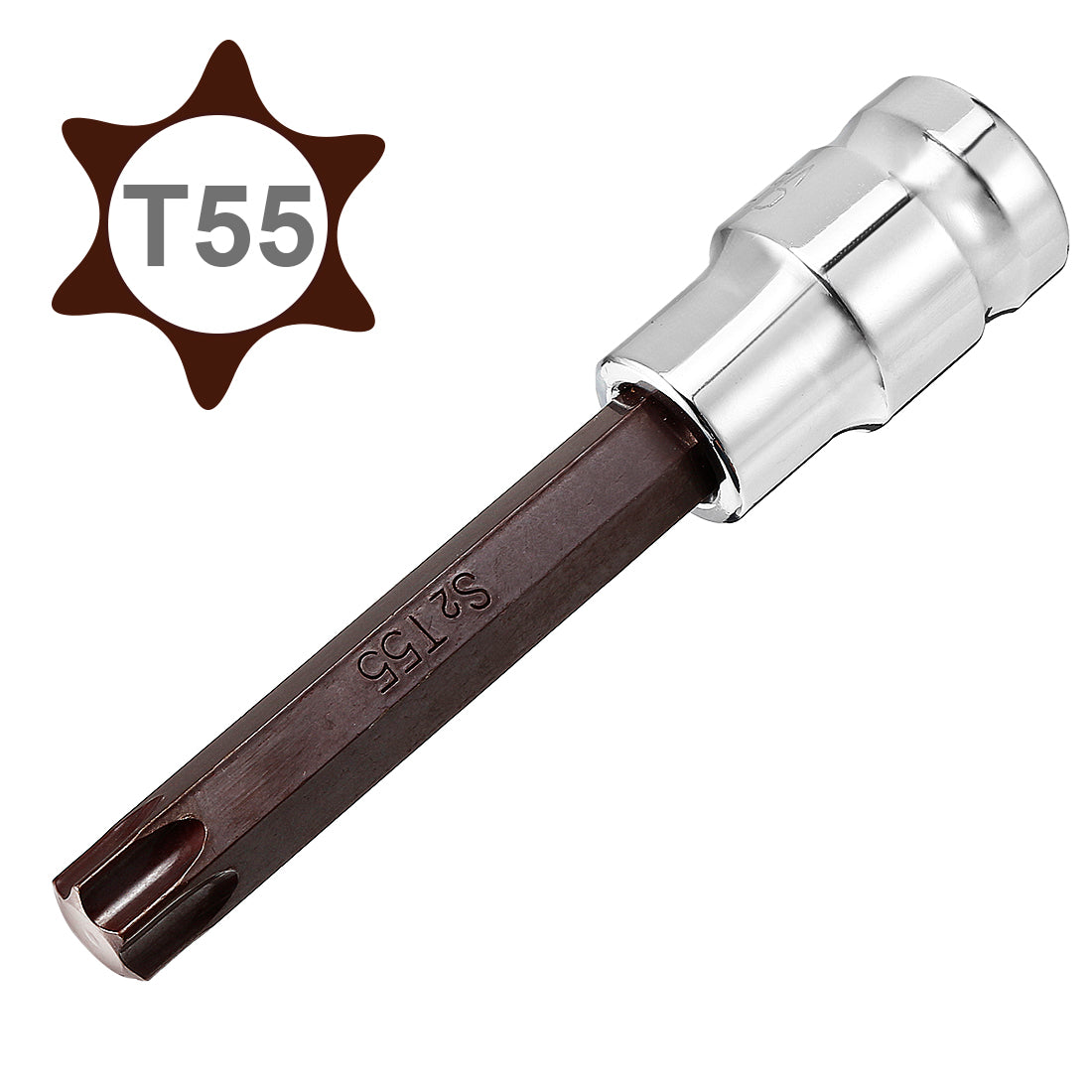 Harfington 1/2-Inch Drive T55 Torx Bit Extra Long Socket, S2 Steel