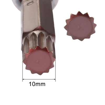 Harfington 1/2-Inch Drive 10mm Triple Square Spline Bit Extra Long Socket, S2 Steel