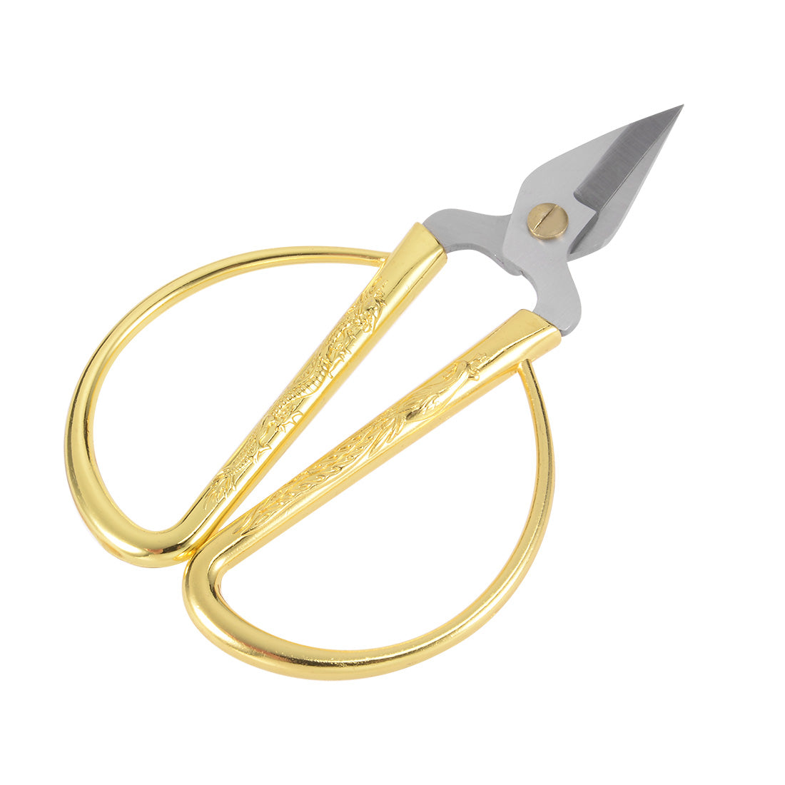 Harfington 5 Inch Stainless Steel Scissor for Office Home Cutting, Gold Tone Handle